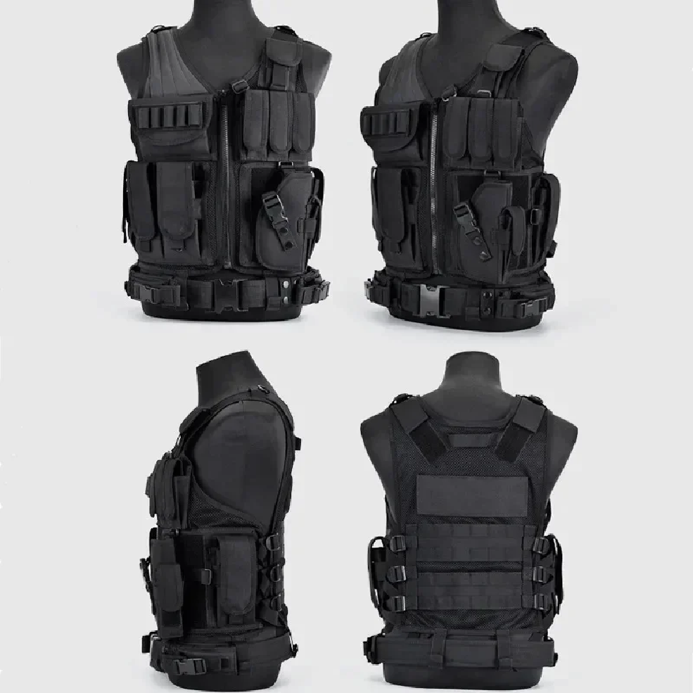 Hunting Outdoor Jacket - Ayarlanabilir Molle Taktik Yelek Savaş Vücut