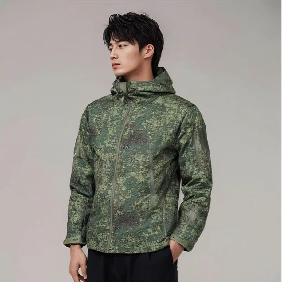 5XL 6XL Rus Kamuflaj Taktik Ün - Outdoor Hunting Fleece incelemesi ve fiyatı