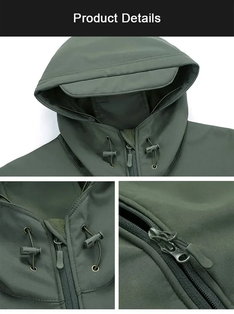 5XL 6XL Rus Kamuflaj Taktik Ün - Outdoor Hunting Fleece incelemesi ve fiyatı